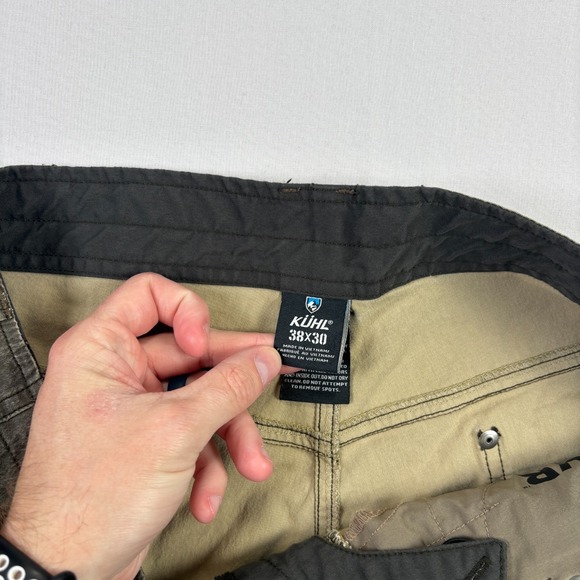 Kuhl Pants Mens 38x30 Brown Revolvr Double Knee Outdoor Hiking Trail - Picture 4 of 13